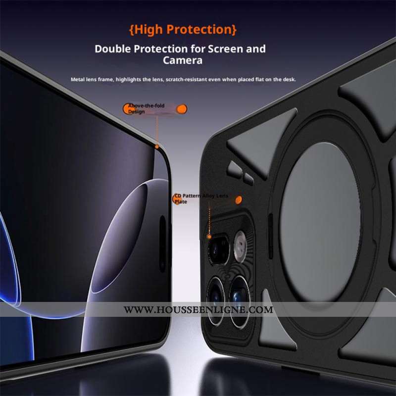 Coque Oppo Find X9 Pro 5G Support Magnétique Rotatif et Dissipation Thermique