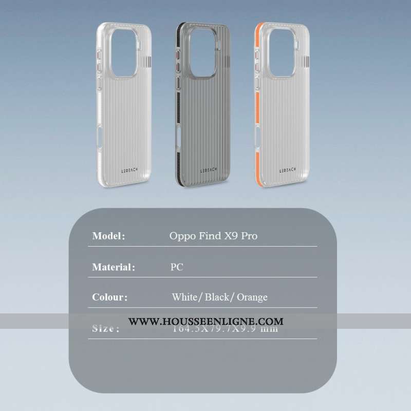 Coque Oppo Find X9 Pro 5G TOC Series LEREACH