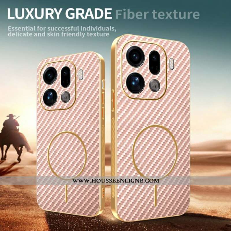Coque Oppo Find X9 Pro 5G Texture Fibre de Carbone
