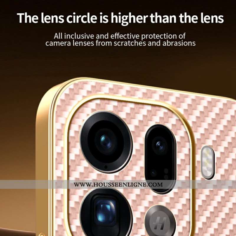 Coque Oppo Find X9 Pro 5G Texture Fibre de Carbone