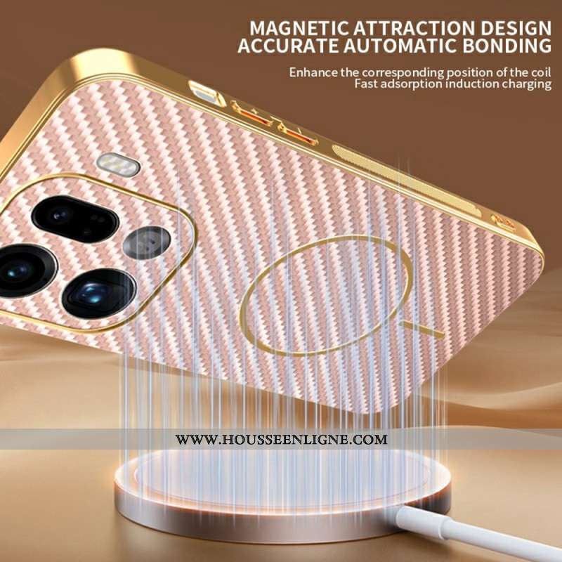 Coque Oppo Find X9 Pro 5G Texture Fibre de Carbone