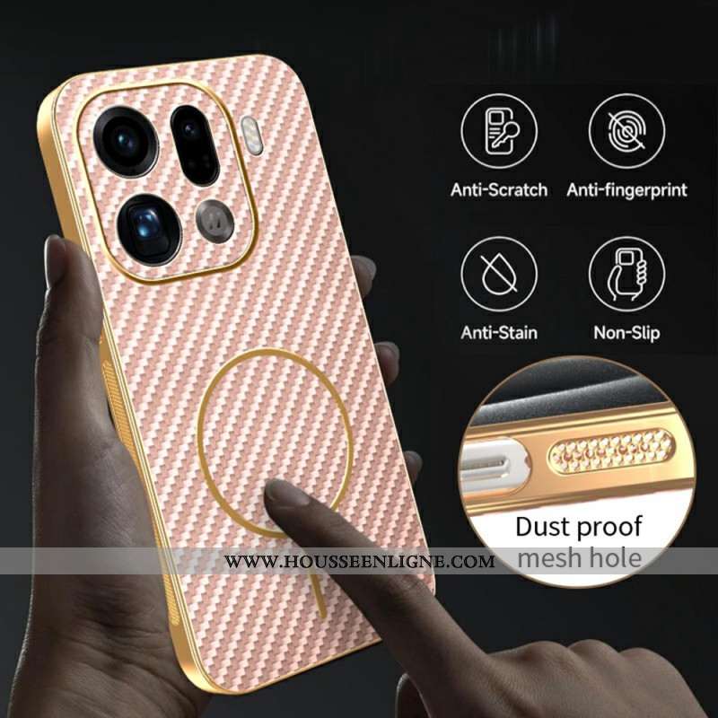 Coque Oppo Find X9 Pro 5G Texture Fibre de Carbone