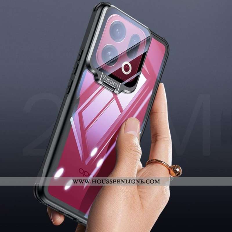 Coque Oppo Find X9 Pro 5G Transparente avec Support et Protection Caméra