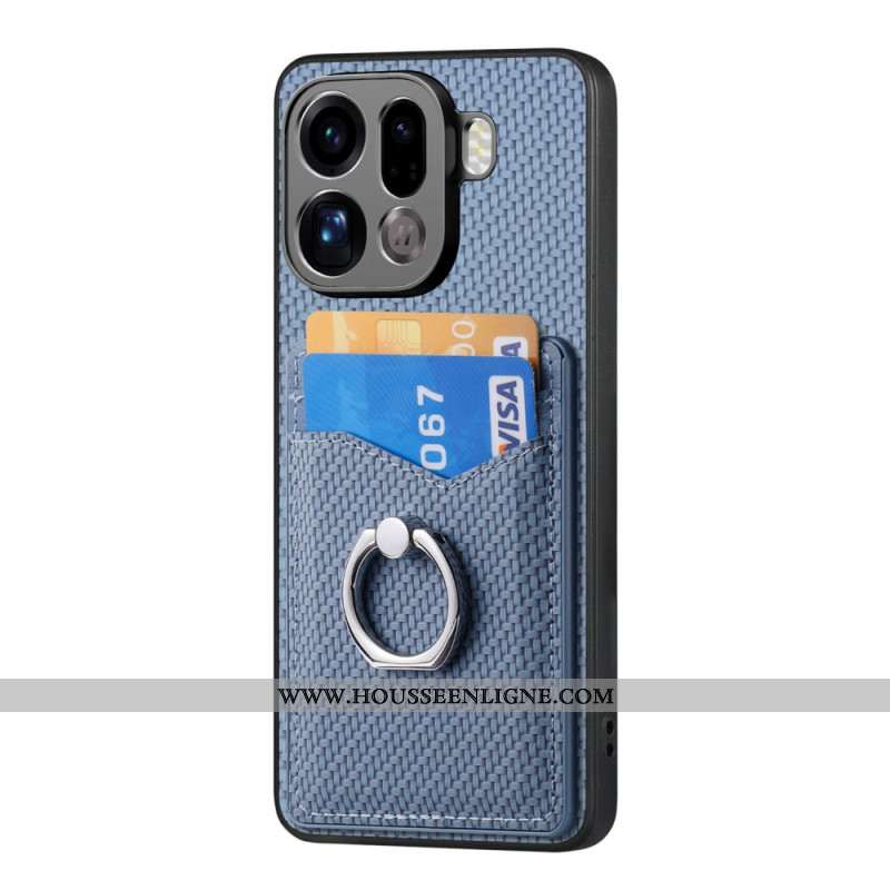 Coque Oppo Find X9 Pro Anneau-Support et Porte-Cartes