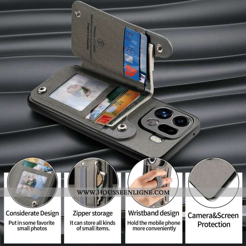 Coque Oppo Find X9 Pro Portefeuille RFID