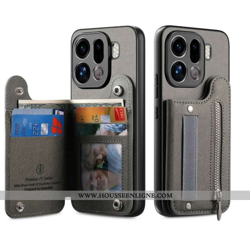 Coque Oppo Find X9 Pro Portefeuille RFID