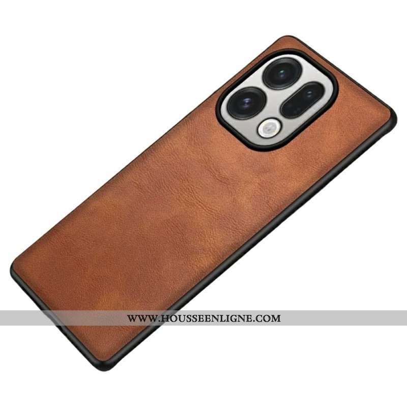 Coque Oppo Find X9 Pro Simili Cuir Retro