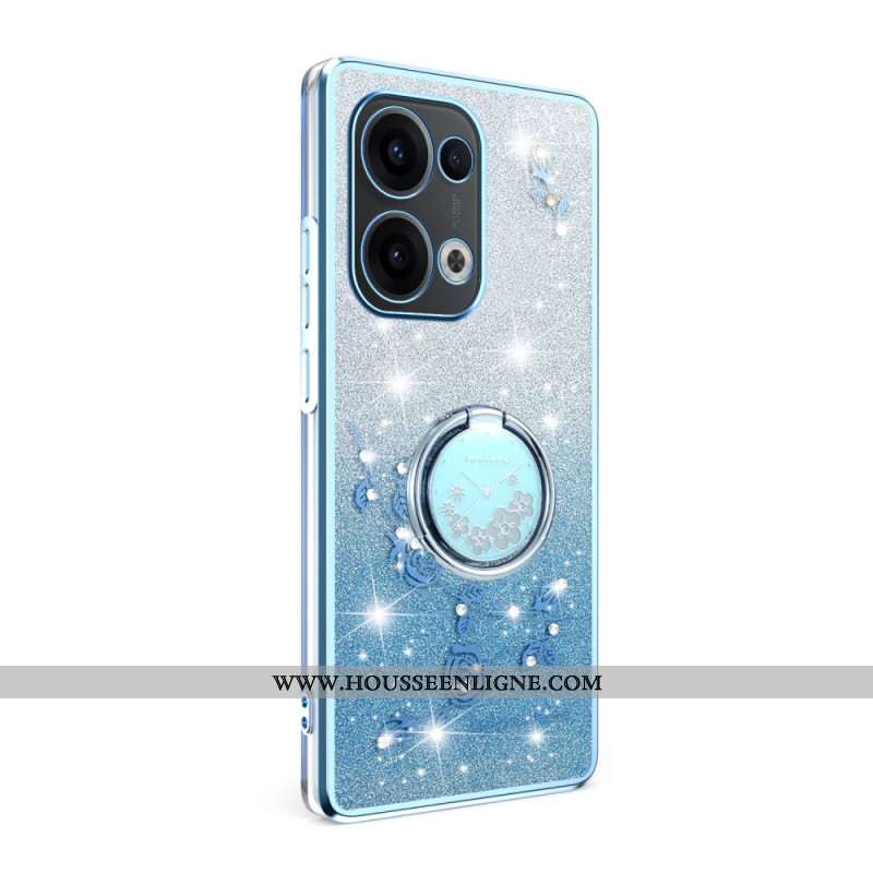 Coque Oppo Reno 13 5G Anneau-Support Strass