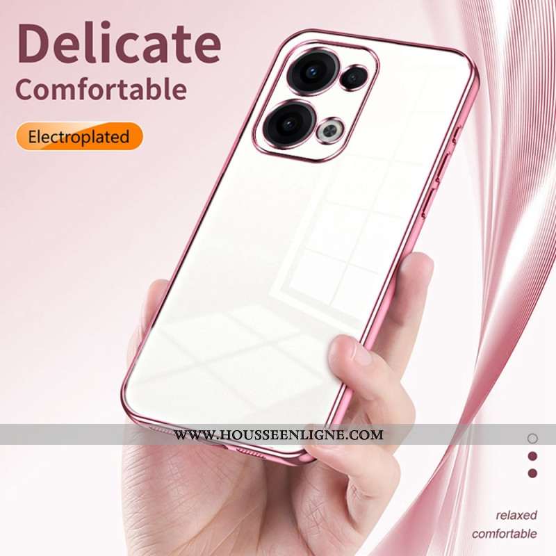 Coque Oppo Reno 13 5G Cadre Effet Métal