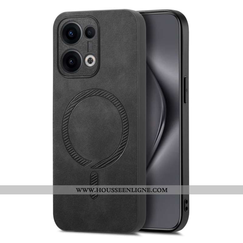 Coque Oppo Reno 13 5G Compatible MagSafe Effet Cuir