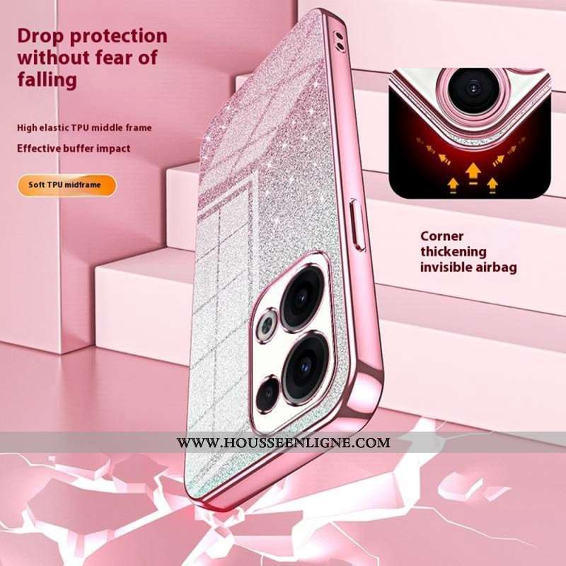 Coque Oppo Reno 13 5G Dégradé Paillettes