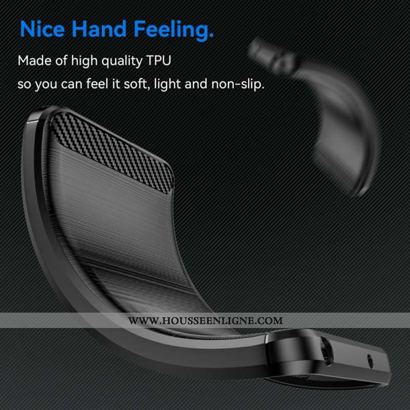 Coque Oppo Reno 13 5G Fibre Carbone Brossée