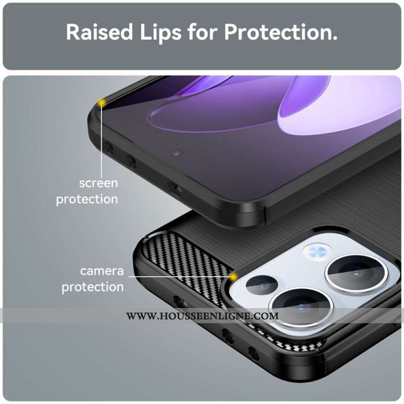 Coque Oppo Reno 13 5G Fibre Carbone Brossée