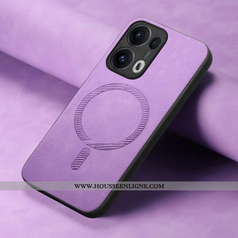 Coque Oppo Reno 13 Pro 5G Compatible MagSafe Effet Daim