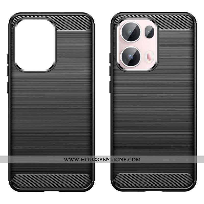 Coque Oppo Reno 13 Pro 5G Fibre Carbonne Brossée