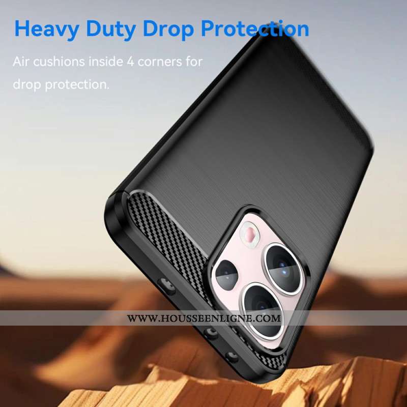 Coque Oppo Reno 13 Pro 5G Fibre Carbonne Brossée