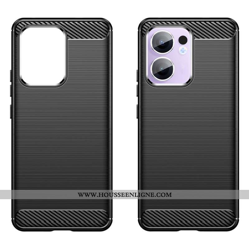 Coque Oppo Reno 13F 4G / 5G / FS 5G Fibre Carbone Brossée
