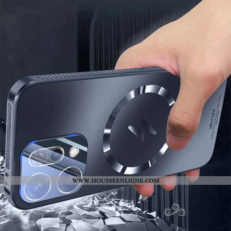 Coque Oppo Reno 14 5G Compatible MagSafe Effet Métal