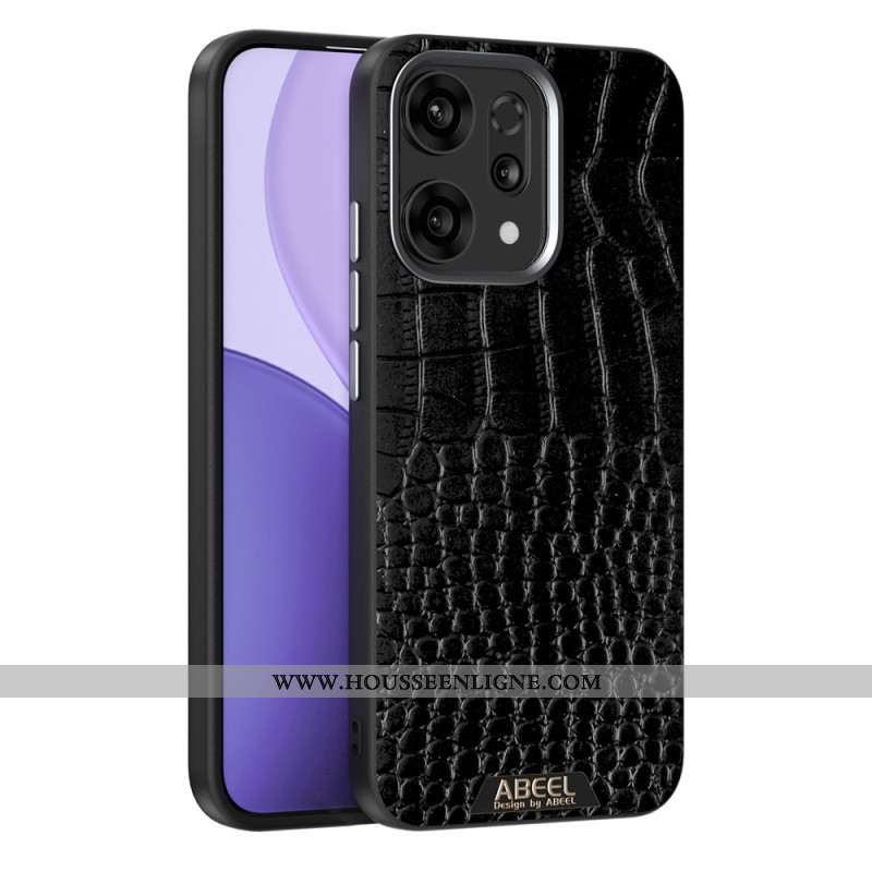 Coque Oppo Reno 14 5G Compatible MagSafe Texture Crocodile ABEEL