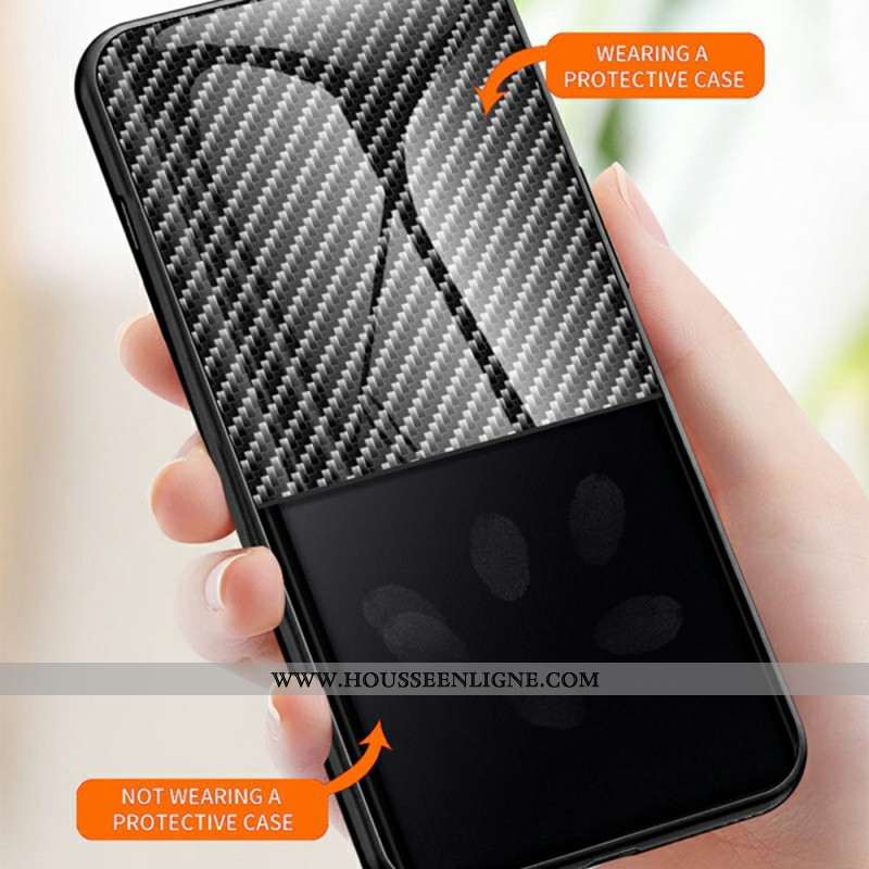 Coque Oppo Reno 14 F 5G Verre Trempé Fibre Carbone