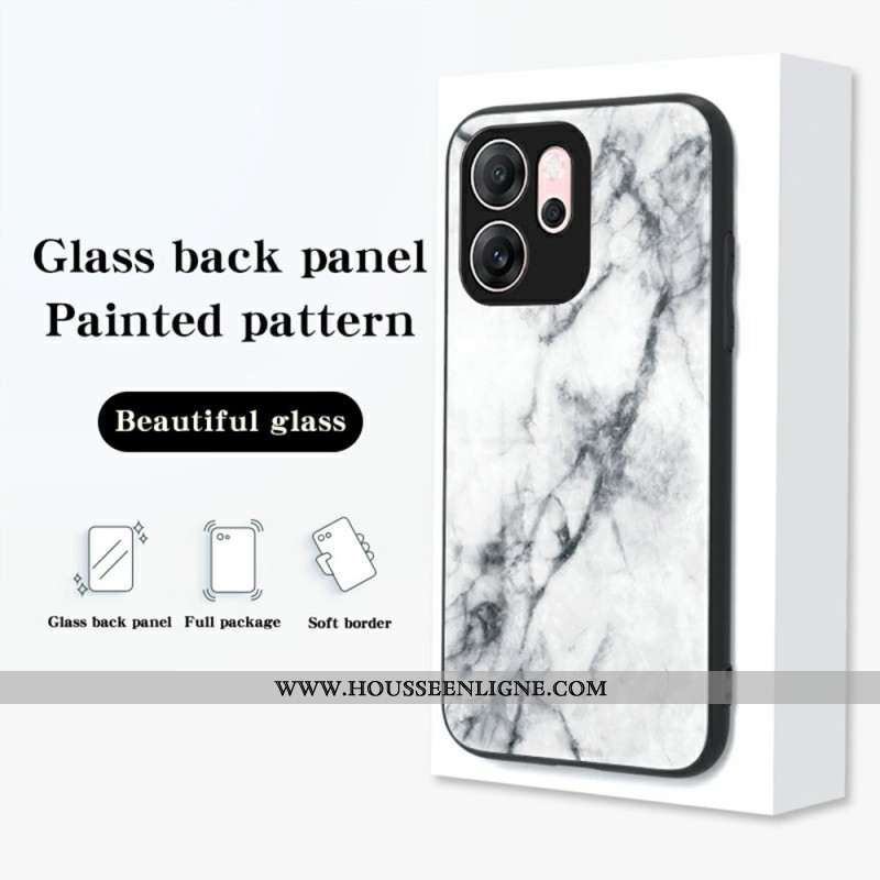 Coque Oppo Reno 14 F 5G Verre Trempé Marbre