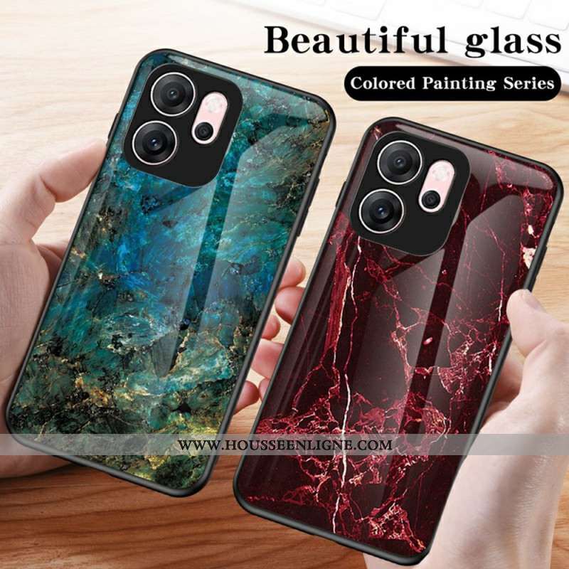 Coque Oppo Reno 14 F 5G Verre Trempé Marbre