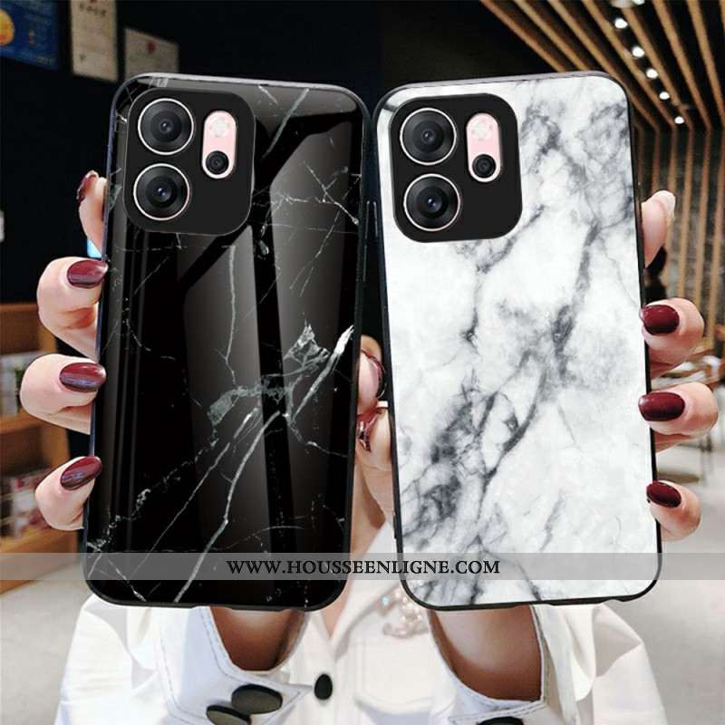 Coque Oppo Reno 14 F 5G Verre Trempé Marbre
