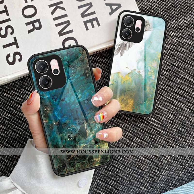 Coque Oppo Reno 14 F 5G Verre Trempé Marbre