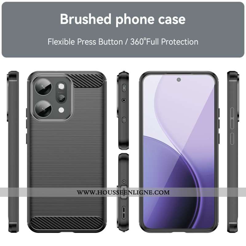Coque Oppo Reno 14 Pro 5G Fibre Carbone Brossée