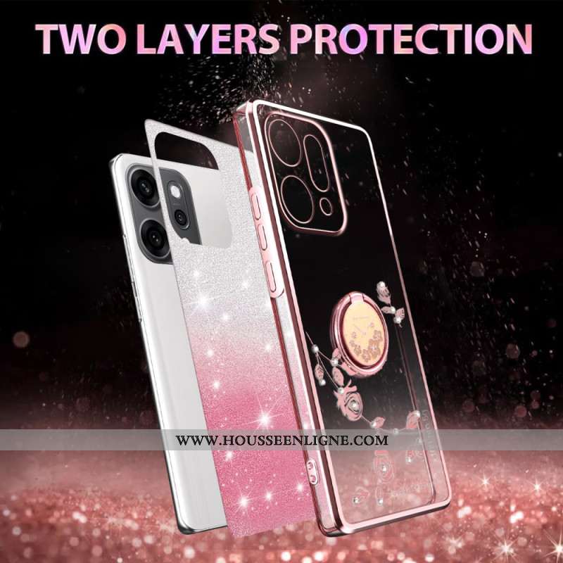 Coque Oppo Reno 14 Pro 5G Strass Anneau-Support