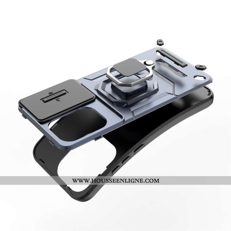 Coque Oppo Reno13 Pro 5G Ring Résistante avec Couvre-Objectif