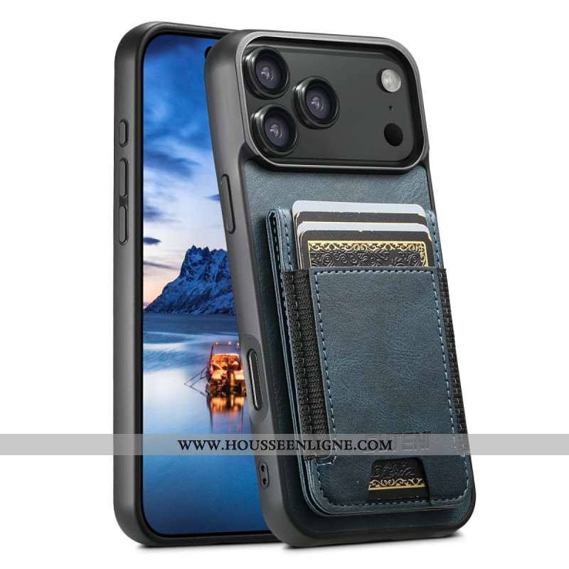 Coque Phone 17 Pro Style Cuir Ciré Porte-Cartes