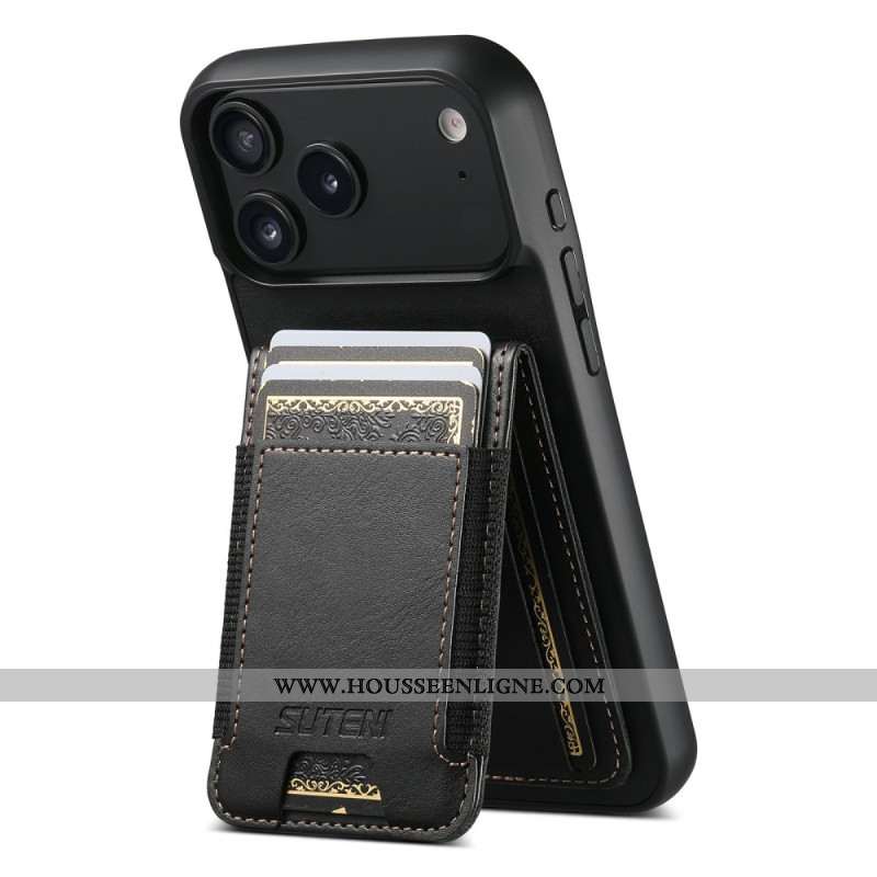 Coque Phone 17 Pro Style Cuir Ciré Porte-Cartes