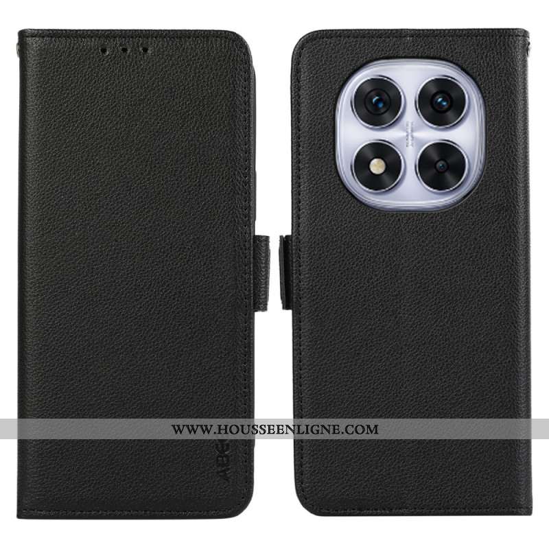 Coque RFID pour Xiaomi Redmi Note 14 Pro 4G Effet Cuir ABEEL