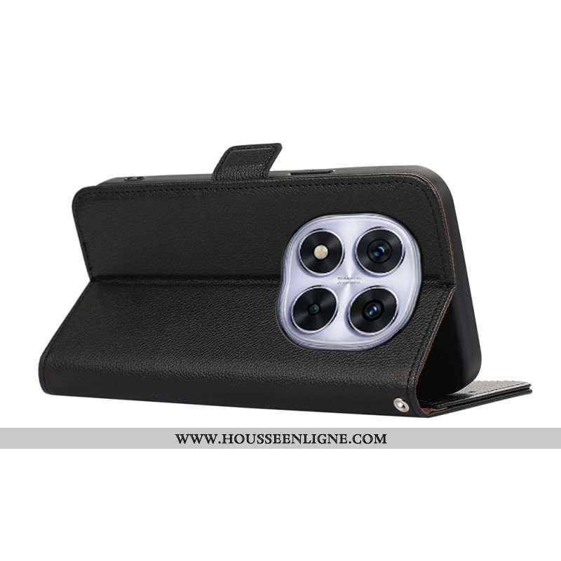 Coque RFID pour Xiaomi Redmi Note 14 Pro 4G Effet Cuir ABEEL