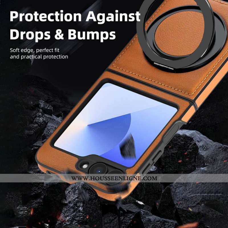 Coque SSamsung Galaxy Z Flip 7 FE / Z Flip 6 Support-Anneau Compatible MagSafe