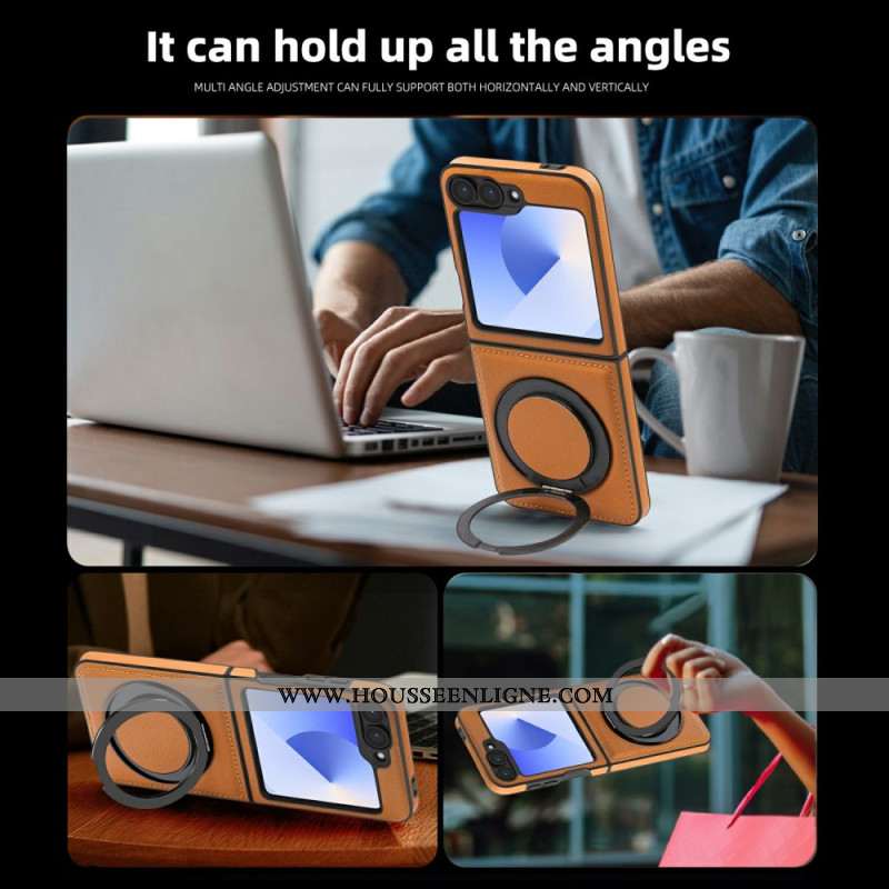Coque SSamsung Galaxy Z Flip 7 FE / Z Flip 6 Support-Anneau Compatible MagSafe