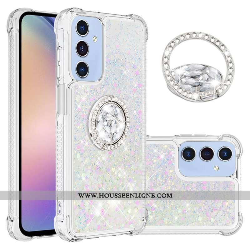 Coque Samsung Galaxy A17 4G / 5G Anneau-Support Paillettes