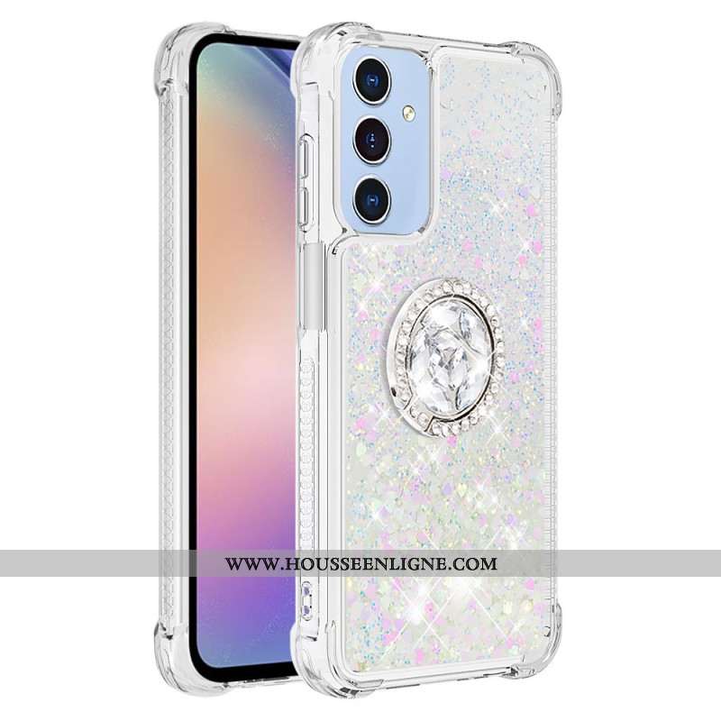 Coque Samsung Galaxy A17 4G / 5G Anneau-Support Paillettes