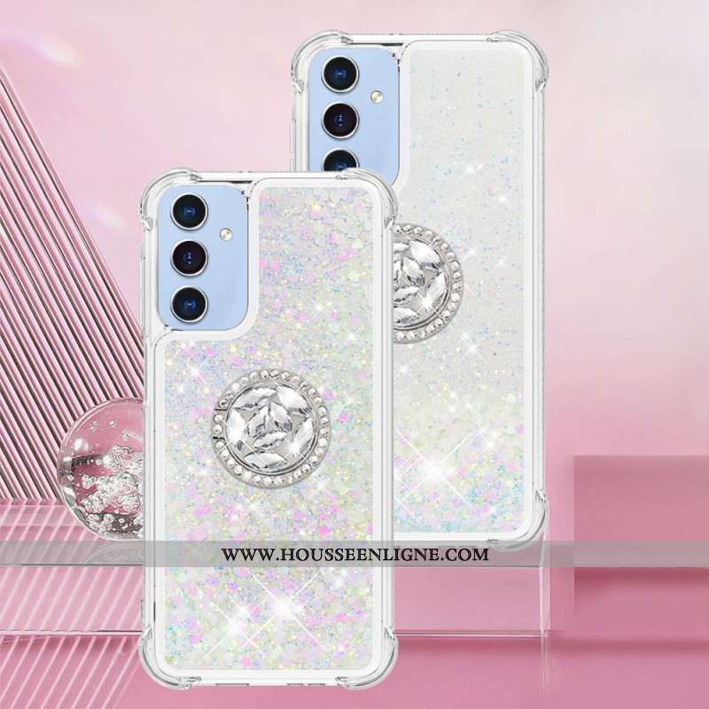 Coque Samsung Galaxy A17 4G / 5G Anneau-Support Paillettes