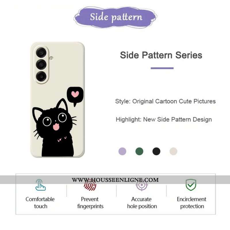 Coque Samsung Galaxy A17 4G / 5G Chat Noir