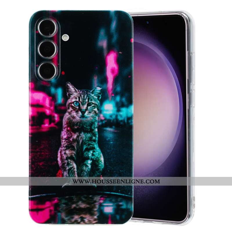 Coque Samsung Galaxy A17 4G / 5G Chat au Feu de Circulation