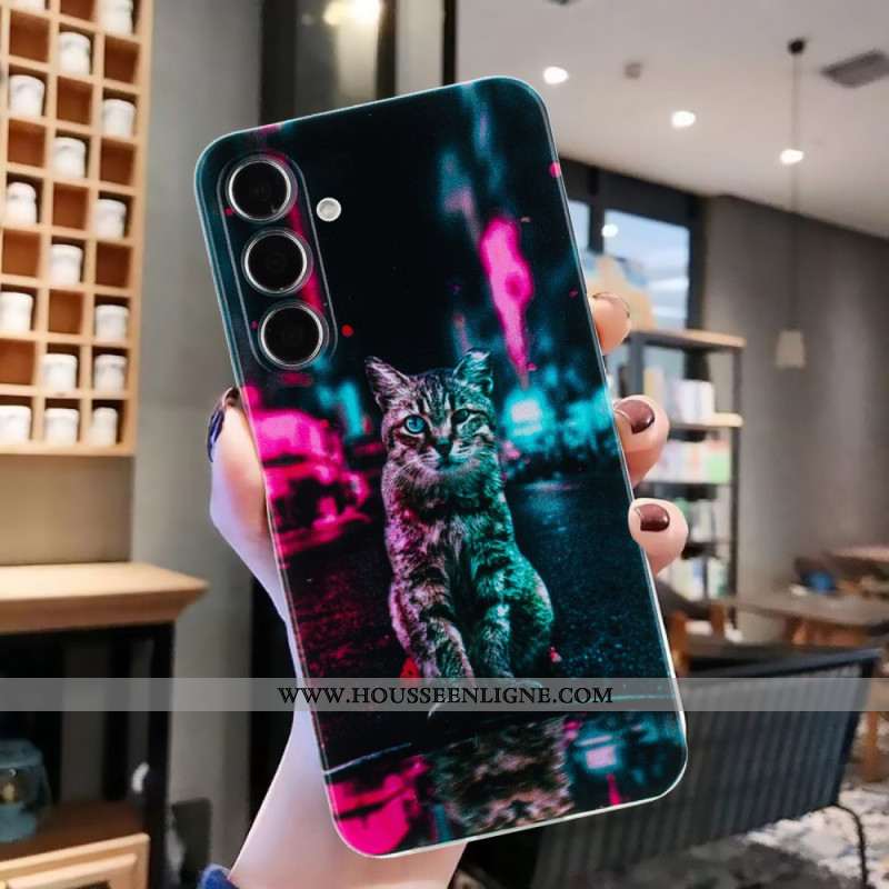 Coque Samsung Galaxy A17 4G / 5G Chat au Feu de Circulation