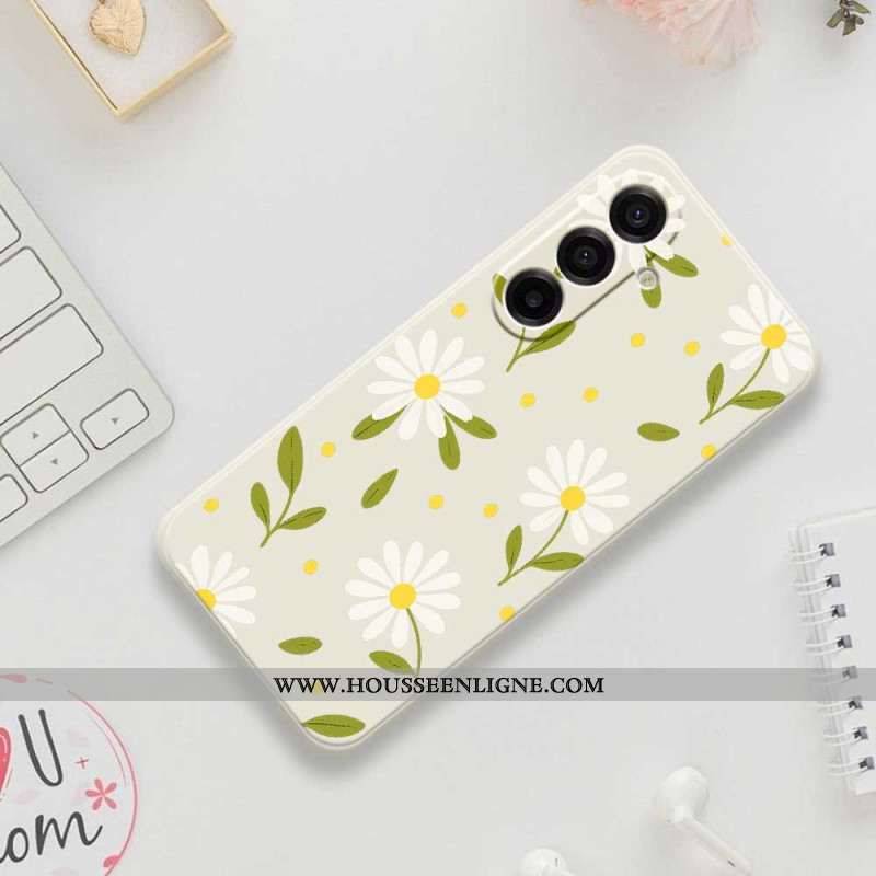 Coque Samsung Galaxy A17 4G / 5G Fleurettes Blanches