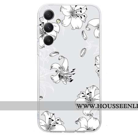 Coque Samsung Galaxy A17 4G / 5G Fleurs Blanches