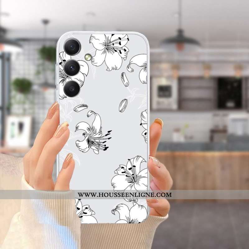 Coque Samsung Galaxy A17 4G / 5G Fleurs Blanches