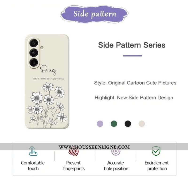 Coque Samsung Galaxy A17 4G / 5G Fleurs Graphiques