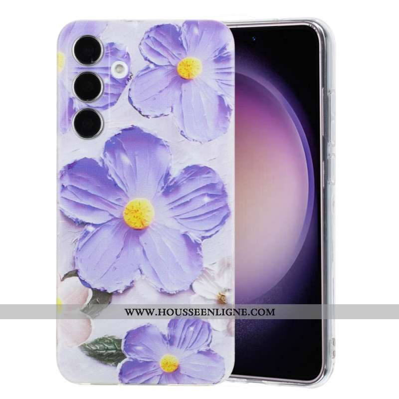 Coque Samsung Galaxy A17 4G / 5G Fleurs Violettes