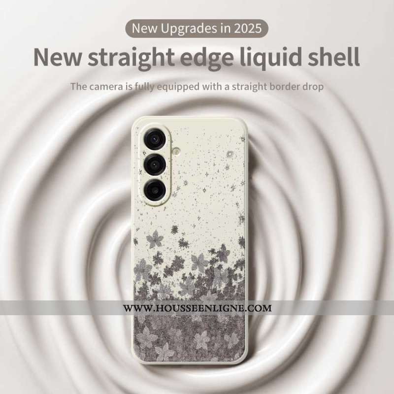 Coque Samsung Galaxy A17 4G / 5G Florale Grise