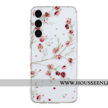 Coque Samsung Galaxy A17 4G / 5G Florale Rouge